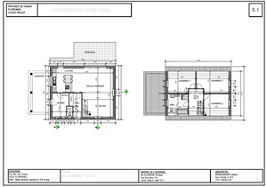Plan de la nouvelle construction à Florennes