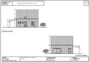 Plan de la nouvelle construction à Florennes