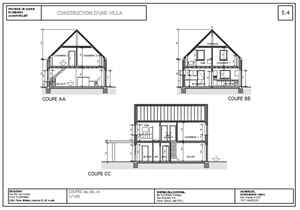 Plan de la nouvelle construction à Florennes